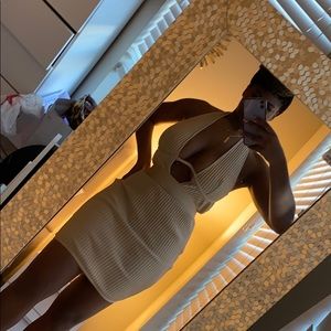 Missguided nude/beige dress